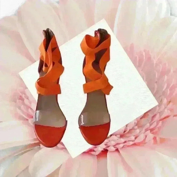 Fereshte Women's Heeled Sandals Snake Pattern Buckle Strap Size 6 - Picture 1 of 7